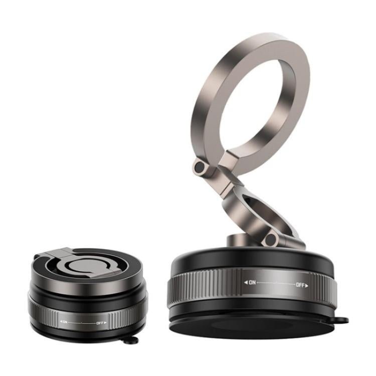 D1X Hands-Free Suction Cup Phone Holder Foldable Vacuum Magnetic Car Phone Mount - Universal Car Holders by buy2fix | Online Shopping UK | buy2fix