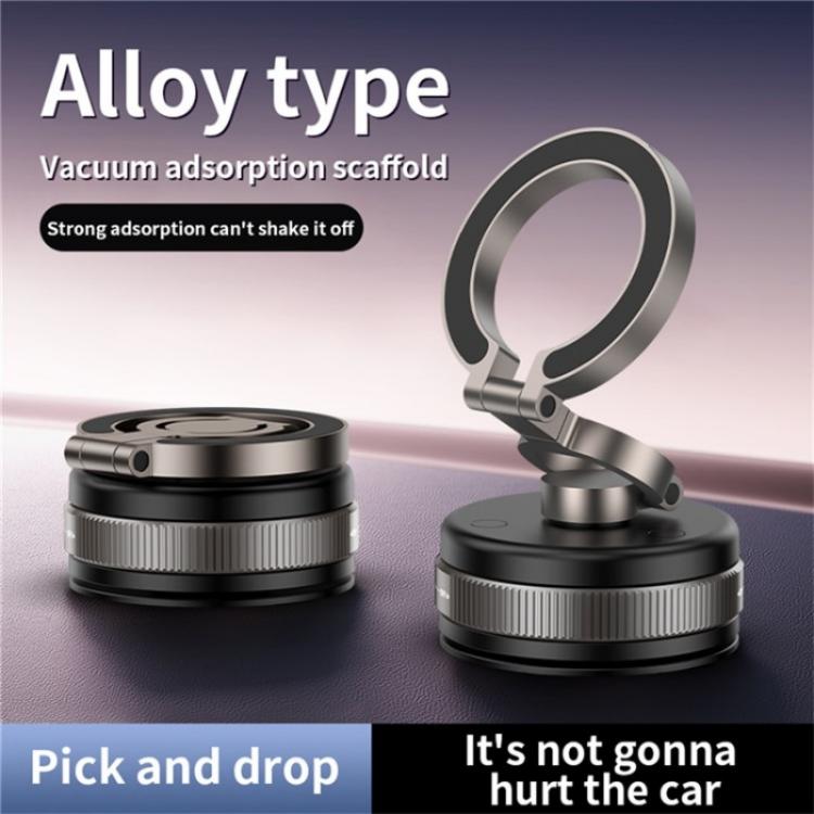 D1X Hands-Free Suction Cup Phone Holder Foldable Vacuum Magnetic Car Phone Mount - Universal Car Holders by buy2fix | Online Shopping UK | buy2fix