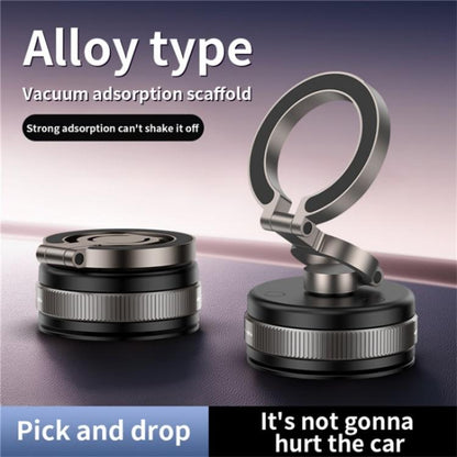 D1X Hands-Free Suction Cup Phone Holder Foldable Vacuum Magnetic Car Phone Mount - Universal Car Holders by buy2fix | Online Shopping UK | buy2fix