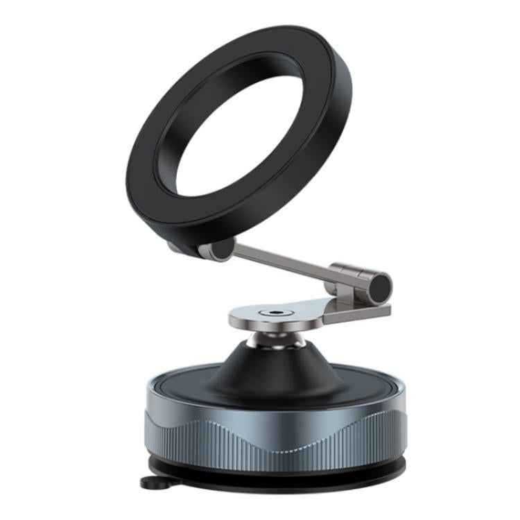 X30 Car Foldable Cell Phone Stand Suction Cup Mount Vacuum Magnetic Car Phone Holder(Black) - Universal Car Holders by buy2fix | Online Shopping UK | buy2fix