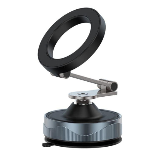 X30 Car Foldable Cell Phone Stand Suction Cup Mount Vacuum Magnetic Car Phone Holder(Black) - Universal Car Holders by buy2fix | Online Shopping UK | buy2fix