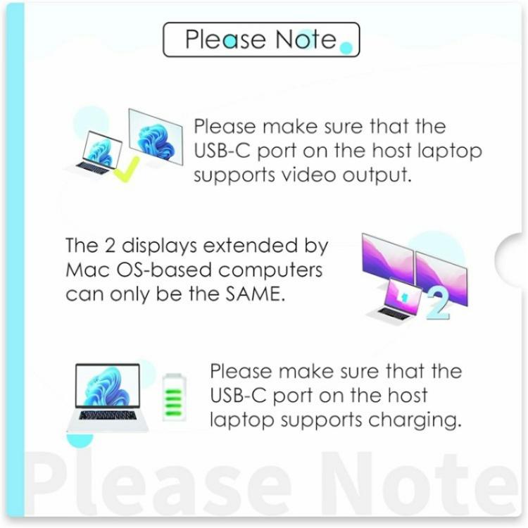 WAVLINK UMD309 Dual HD PD100W 10Gbps USB-A USB-C Docking Station 10 in 1 HUB - USB HUB by WAVLINK | Online Shopping UK | buy2fix