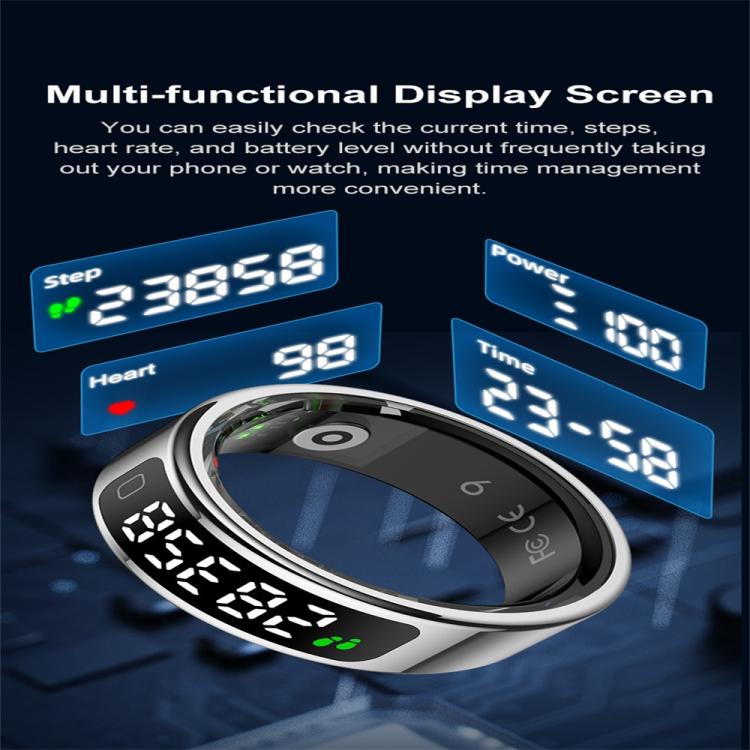 R11C SIZE 9 Smart Ring, Support Heart Rate / Blood Oxygen / Sleep Monitoring / Multiple Sport Modes(Black) - Smart Rings / Smart Telephones by buy2fix | Online Shopping UK | buy2fix