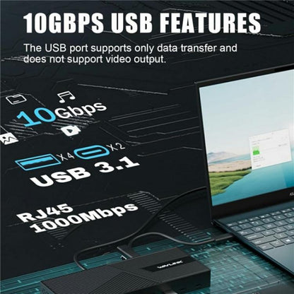 WAVLINK UG63PD25 15 in 1 DisplayLink Docking Station Support Triple Display 130W Power-in(AU Plug) -  by WAVLINK | Online Shopping UK | buy2fix