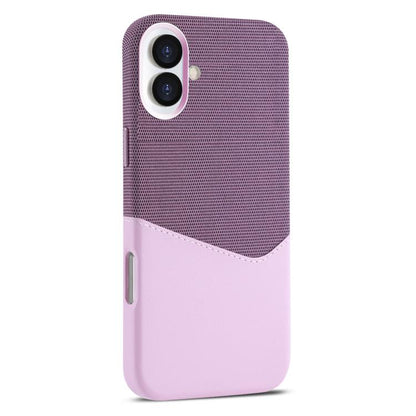 For iPhone 17 Kalebol Cloth Textue Stitching Card Slot Magnetic Phone Case(Pink) - iPhone 17 Cases by Kalebol | Online Shopping UK | buy2fix