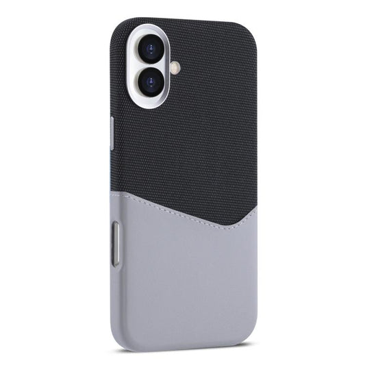 For iPhone 17 Kalebol Cloth Textue Stitching Card Slot Magnetic Phone Case(Gray) - iPhone 17 Cases by Kalebol | Online Shopping UK | buy2fix