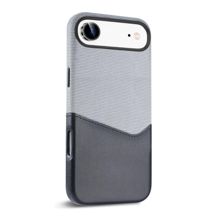 For iPhone Air Kalebol Cloth Textue Stitching Card Slot Magnetic Phone Case(Black) - iPhone Air Cases by Kalebol | Online Shopping UK | buy2fix