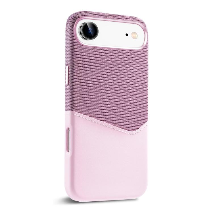 For iPhone Air Kalebol Cloth Textue Stitching Card Slot Magnetic Phone Case(Pink) - iPhone Air Cases by Kalebol | Online Shopping UK | buy2fix