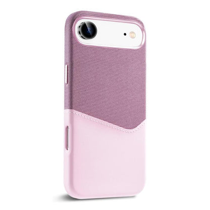 For iPhone Air Kalebol Cloth Textue Stitching Card Slot Magnetic Phone Case(Pink) - iPhone Air Cases by Kalebol | Online Shopping UK | buy2fix