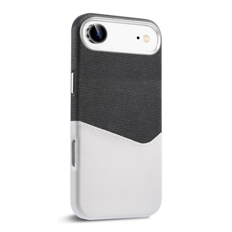 For iPhone 17 Air Kalebol Cloth Textue Stitching Card Slot Magnetic Phone Case(Gray) - iPhone 17 Air Cases by Kalebol | Online Shopping UK | buy2fix