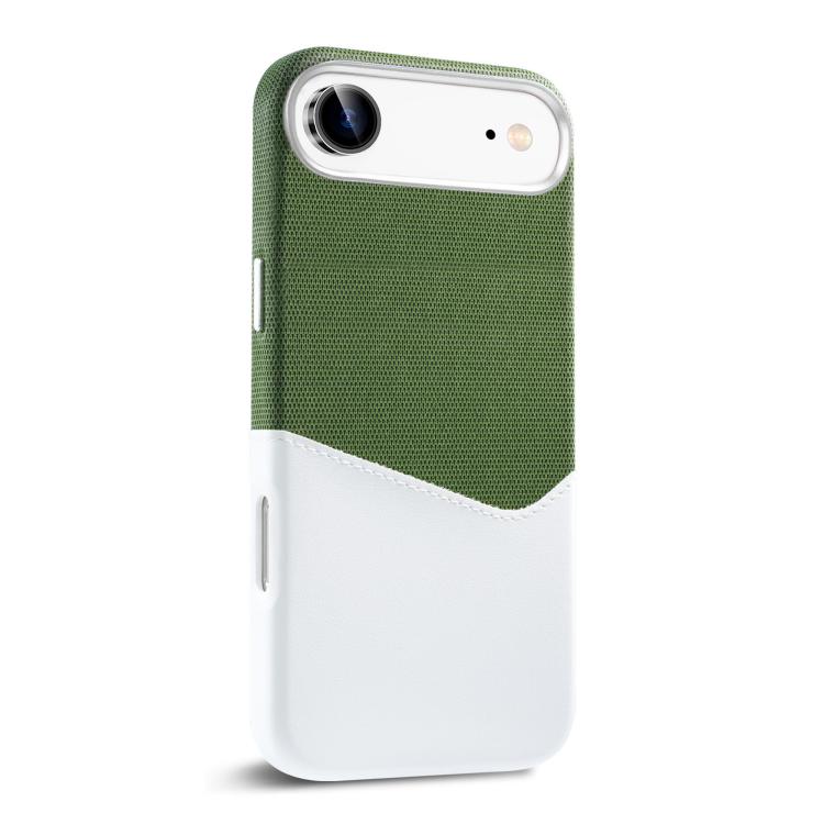 For iPhone Air Kalebol Cloth Textue Stitching Card Slot Magnetic Phone Case(Green) - iPhone Air Cases by Kalebol | Online Shopping UK | buy2fix