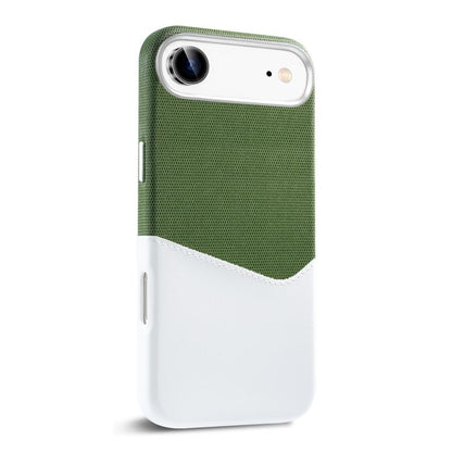 For iPhone Air Kalebol Cloth Textue Stitching Card Slot Magnetic Phone Case(Green) - iPhone Air Cases by Kalebol | Online Shopping UK | buy2fix