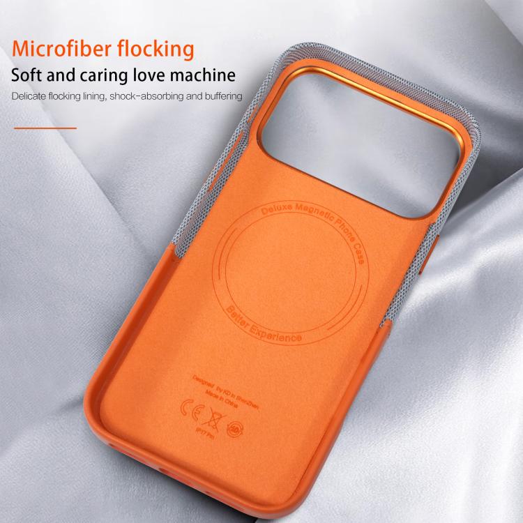 For iPhone 14 Kalebol Cloth Textue Stitching Card Slot Magnetic Phone Case(Pink) - iPhone 14 Cases by Kalebol | Online Shopping UK | buy2fix
