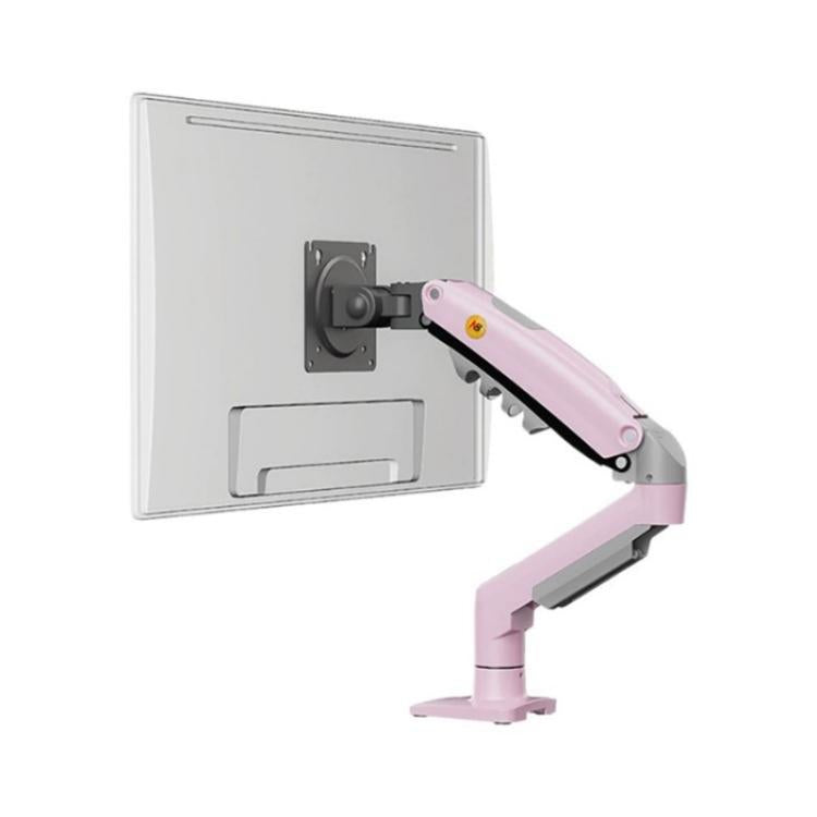 NORTH BAYOU F80 Adjustable Height Monitor Arm 17-30 Inch Displays Desk Mount Stand(Pink) - TV Brackets & Mounts by buy2fix | Online Shopping UK | buy2fix