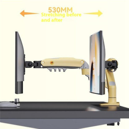 NORTH BAYOU F80 Adjustable Height Monitor Arm 17-30 Inch Displays Desk Mount Stand(Green) - TV Brackets & Mounts by buy2fix | Online Shopping UK | buy2fix