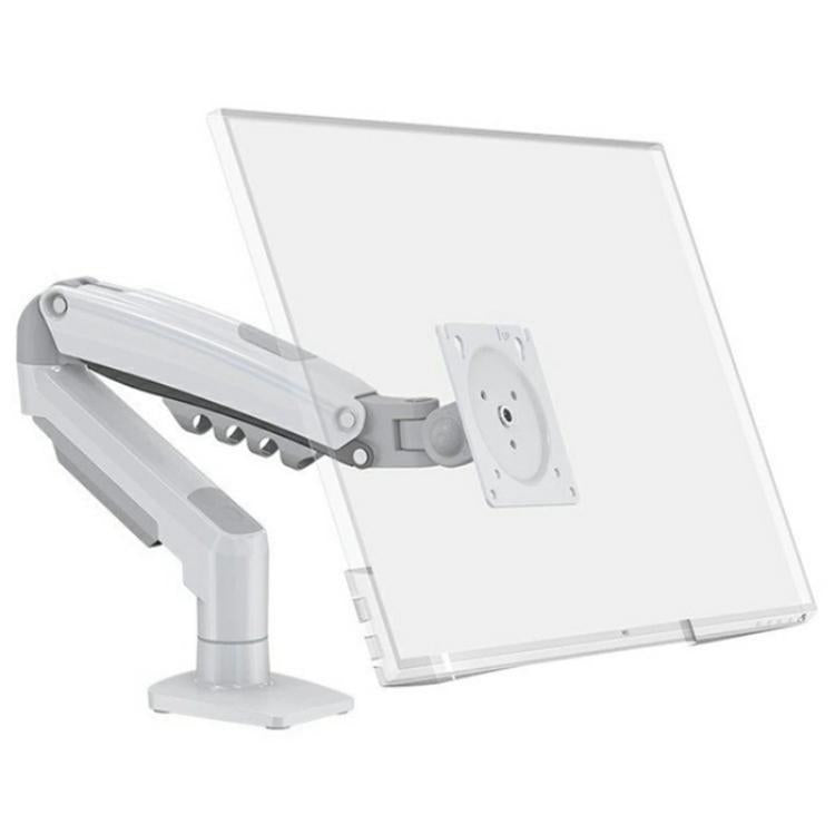 NORTH BAYOU F80 White Adjustable Height Mechanical Desk Mount 17-30 Inch Displays Stand - TV Brackets & Mounts by buy2fix | Online Shopping UK | buy2fix