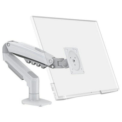 NORTH BAYOU F80 White Adjustable Height Mechanical Desk Mount 17-30 Inch Displays Stand - TV Brackets & Mounts by buy2fix | Online Shopping UK | buy2fix