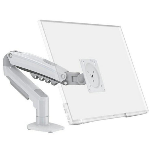 NORTH BAYOU F80 White Adjustable Height Mechanical Desk Mount 17-30 Inch Displays Stand - TV Brackets & Mounts by buy2fix | Online Shopping UK | buy2fix