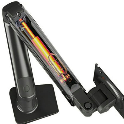 NORTH BAYOU F80 White Adjustable Height Mechanical Desk Mount 17-30 Inch Displays Stand - TV Brackets & Mounts by buy2fix | Online Shopping UK | buy2fix