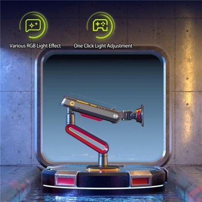 NORTH BAYOU L60 RGB Light Desk Mount Bracket 32-60 Inch Gaming Monitor Arm Stand - TV Brackets & Mounts by buy2fix | Online Shopping UK | buy2fix