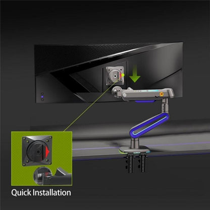 NORTH BAYOU G70 Height Adjustable Desktop Mount Mechanical Spring Gaming Monitor Stand - TV Brackets & Mounts by buy2fix | Online Shopping UK | buy2fix