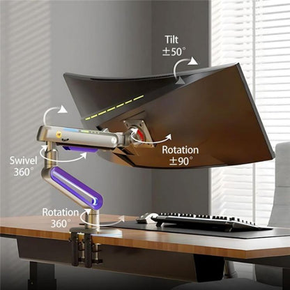NORTH BAYOU G70 Height Adjustable Desktop Mount Mechanical Spring Gaming Monitor Stand - TV Brackets & Mounts by buy2fix | Online Shopping UK | buy2fix