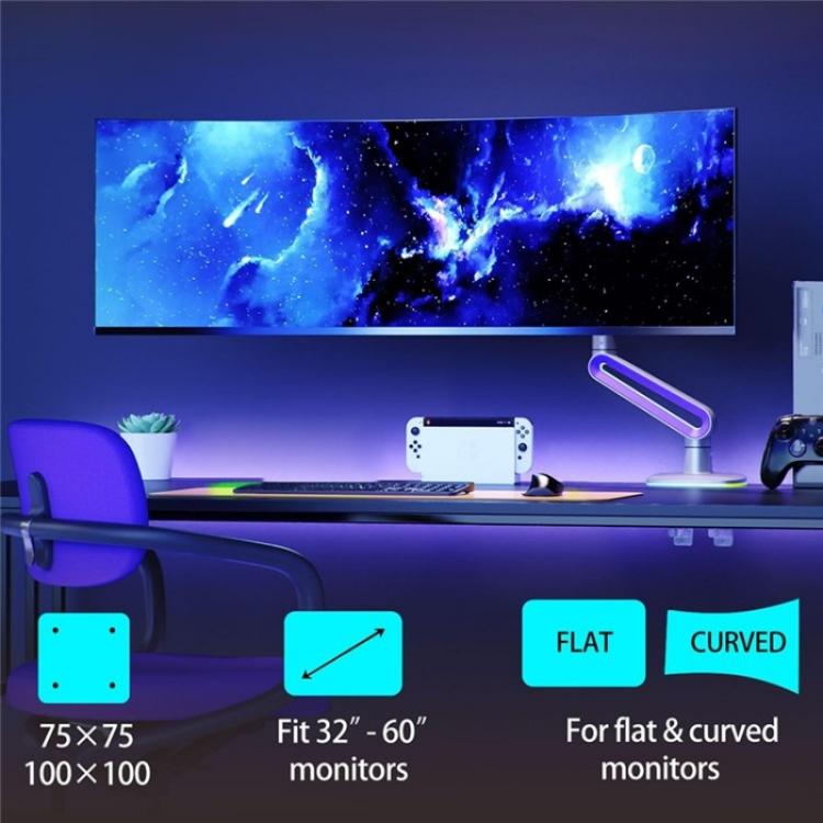 NORTH BAYOU G70 Height Adjustable Desktop Mount Mechanical Spring Gaming Monitor Stand - TV Brackets & Mounts by buy2fix | Online Shopping UK | buy2fix