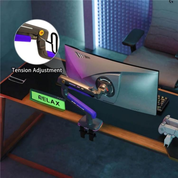 NORTH BAYOU G60 32-60 Inch Flat Ultrawide Curved Suspended Arm Gaming Monitor Stand - TV Brackets & Mounts by buy2fix | Online Shopping UK | buy2fix