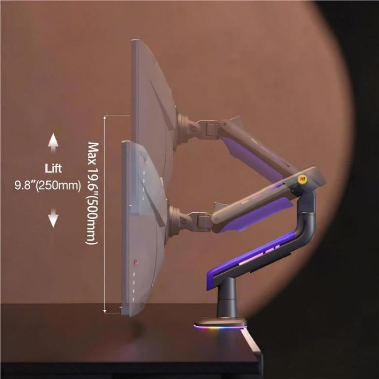 NORTH BAYOU G60 32-60 Inch Flat Ultrawide Curved Suspended Arm Gaming Monitor Stand - TV Brackets & Mounts by buy2fix | Online Shopping UK | buy2fix