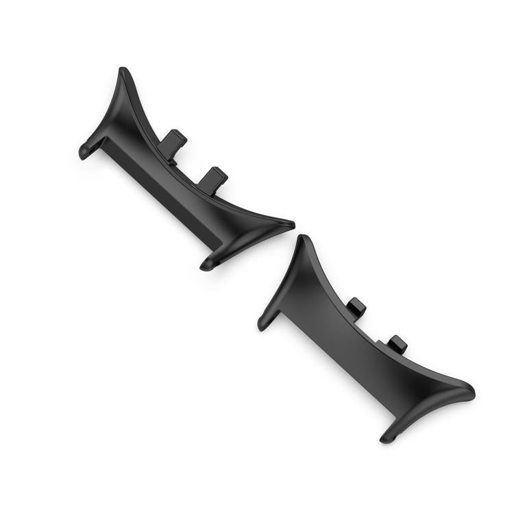 For vivo watch5 1 Pair 20mm 316 Stainless Steel Metal Watch Band Connector(Black) - Other by buy2fix | Online Shopping UK | buy2fix
