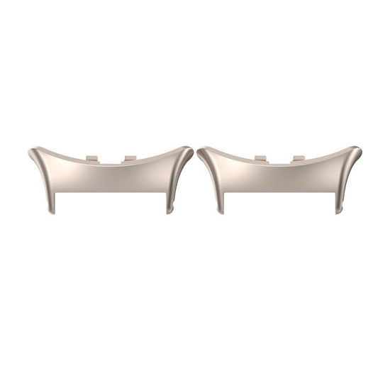 For vivo watch5 1 Pair 20mm 316 Stainless Steel Metal Watch Band Connector(Moonlight White) - Other by buy2fix | Online Shopping UK | buy2fix