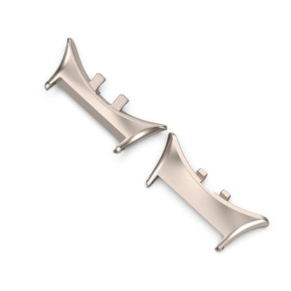 For vivo watch5 1 Pair 20mm 316 Stainless Steel Metal Watch Band Connector(Moonlight White) - Other by buy2fix | Online Shopping UK | buy2fix