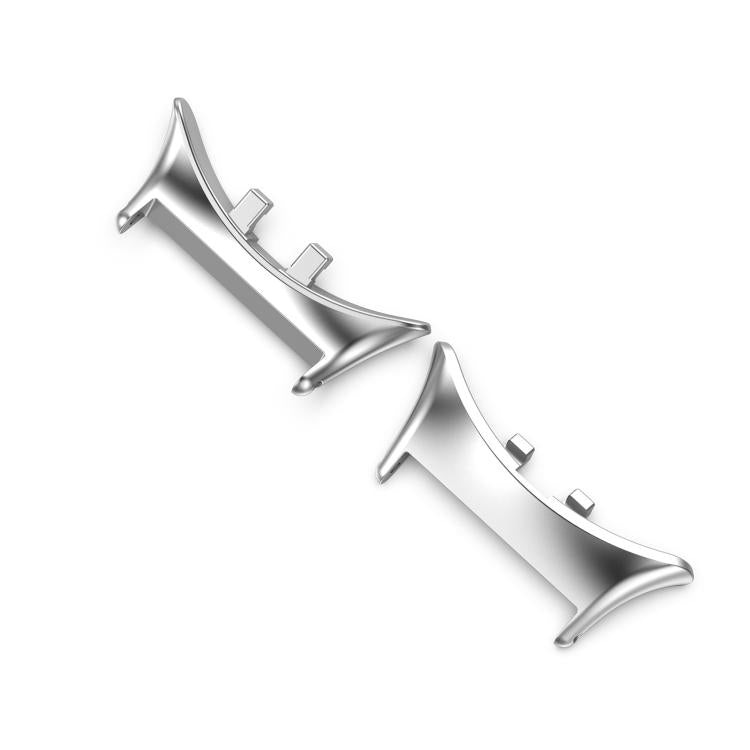 For vivo watch5 1 Pair 20mm 316 Stainless Steel Metal Watch Band Connector(Silver) - Other by buy2fix | Online Shopping UK | buy2fix