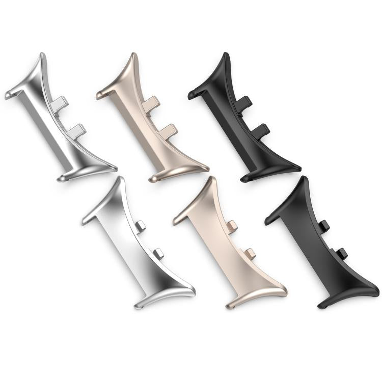 For vivo watch5 1 Pair 20mm 316 Stainless Steel Metal Watch Band Connector(Moonlight White) - Other by buy2fix | Online Shopping UK | buy2fix