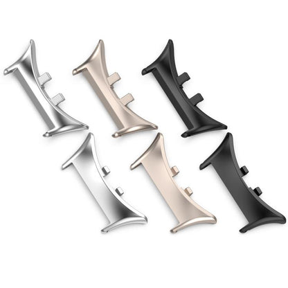 For vivo watch5 1 Pair 20mm 316 Stainless Steel Metal Watch Band Connector(Moonlight White) - Other by buy2fix | Online Shopping UK | buy2fix