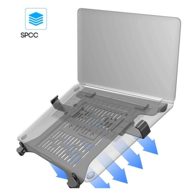 NORTH BAYOU F80-FP For 17-30 Inch Laptop Height Adjustable Desktop Mount Bracket(Black) - Laptop Stand by buy2fix | Online Shopping UK | buy2fix