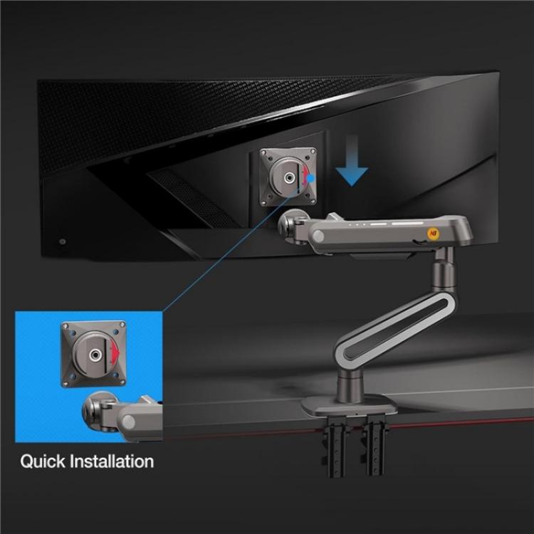 NORTH BAYOU A6 Flat Ultrawide Curved Display Bracket 27-50 Inch Monitors Ergonomic Stand - TV Brackets & Mounts by buy2fix | Online Shopping UK | buy2fix