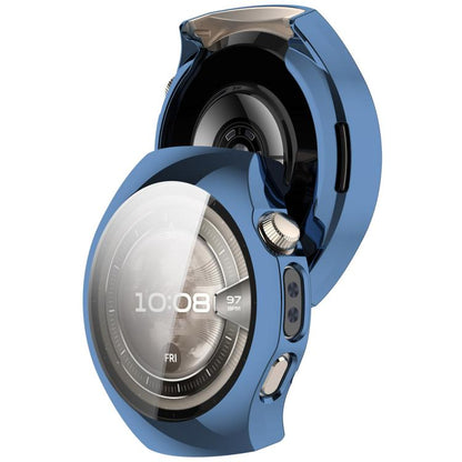 For Huawei Watch 5 42mm Electroplated TPU Full Coverage Watch Protective Case(Blue) - Watch Cases by buy2fix | Online Shopping UK | buy2fix