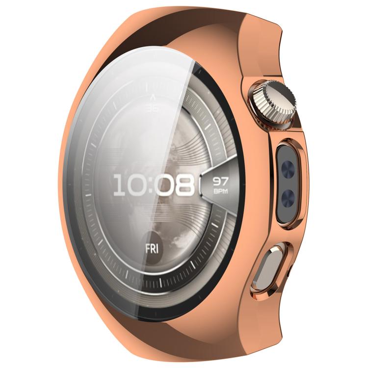 For Huawei Watch 5 42mm Electroplated TPU Full Coverage Watch Protective Case(Rose Gold) - Watch Cases by buy2fix | Online Shopping UK | buy2fix