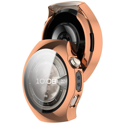 For Huawei Watch 5 42mm Electroplated TPU Full Coverage Watch Protective Case(Rose Gold) - Watch Cases by buy2fix | Online Shopping UK | buy2fix