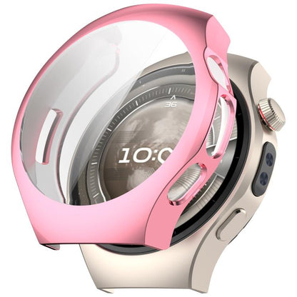 For Huawei Watch 5 46mm Electroplated TPU Full Coverage Watch Protective Case(Pink) - Watch Cases by buy2fix | Online Shopping UK | buy2fix