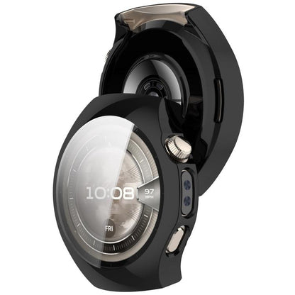 For Huawei Watch 5 46mm Electroplated TPU Full Coverage Watch Protective Case(Black) - Watch Cases by buy2fix | Online Shopping UK | buy2fix