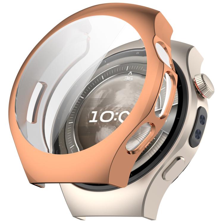 For Huawei Watch 5 46mm Electroplated TPU Full Coverage Watch Protective Case(Rose Gold) - Watch Cases by buy2fix | Online Shopping UK | buy2fix