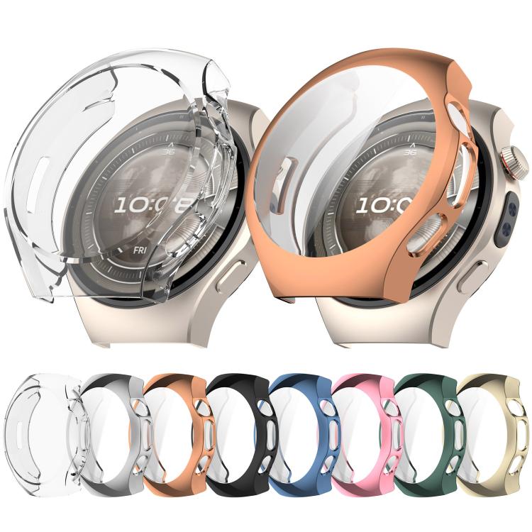 For Huawei Watch 5 42mm Electroplated TPU Full Coverage Watch Protective Case(Rose Gold) - Watch Cases by buy2fix | Online Shopping UK | buy2fix
