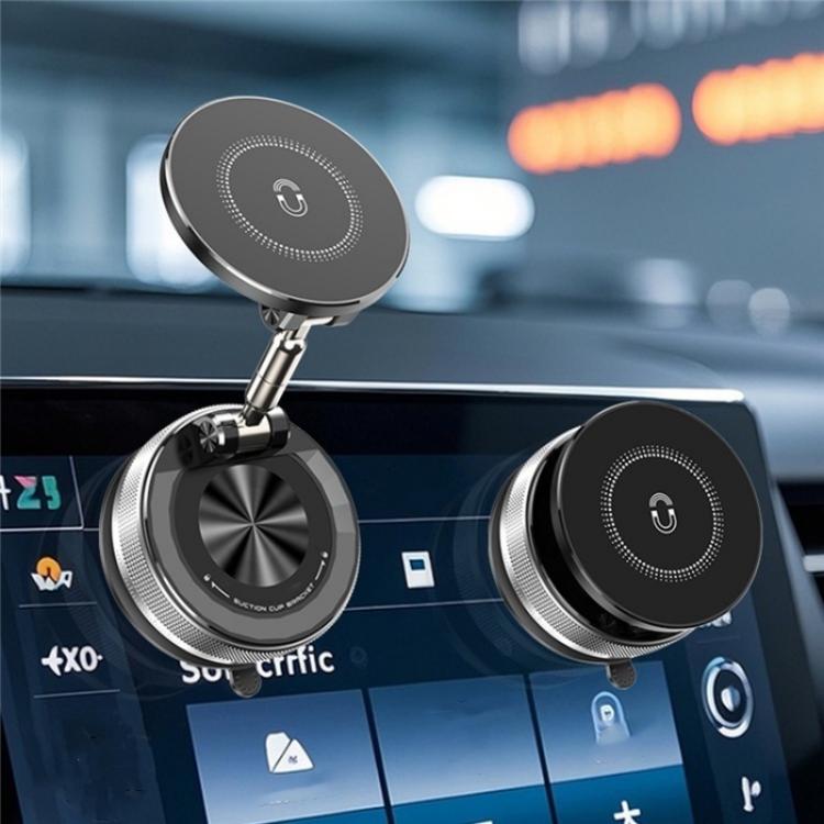 SD09 Dashboard Windshield Vacuum Suction Phone Holder Magnetic Car Mount Foldable Stand - Universal Car Holders by buy2fix | Online Shopping UK | buy2fix