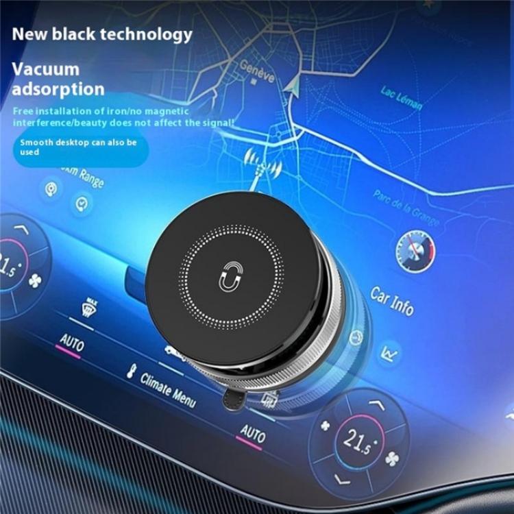 SD09 Dashboard Windshield Vacuum Suction Phone Holder Magnetic Car Mount Foldable Stand - Universal Car Holders by buy2fix | Online Shopping UK | buy2fix