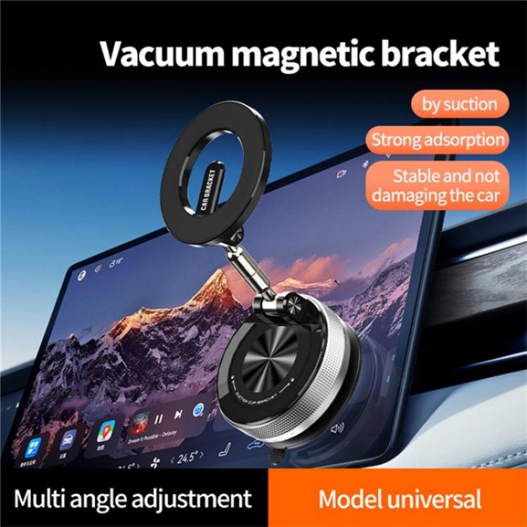 SD08 360 Degree Rotation Magnetic Car Mount Foldable Stand Vacuum Suction Phone Holder - Universal Car Holders by buy2fix | Online Shopping UK | buy2fix