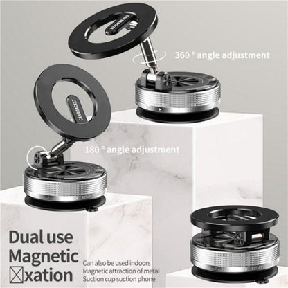 SD08 360 Degree Rotation Magnetic Car Mount Foldable Stand Vacuum Suction Phone Holder - Universal Car Holders by buy2fix | Online Shopping UK | buy2fix