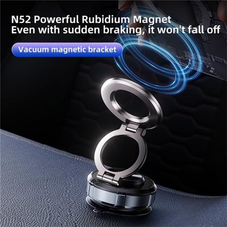 SD07 Magnetic 360 Degree Adjustable Vacuum Suction Phone Holder Car Mount Foldable Stand - Universal Car Holders by buy2fix | Online Shopping UK | buy2fix