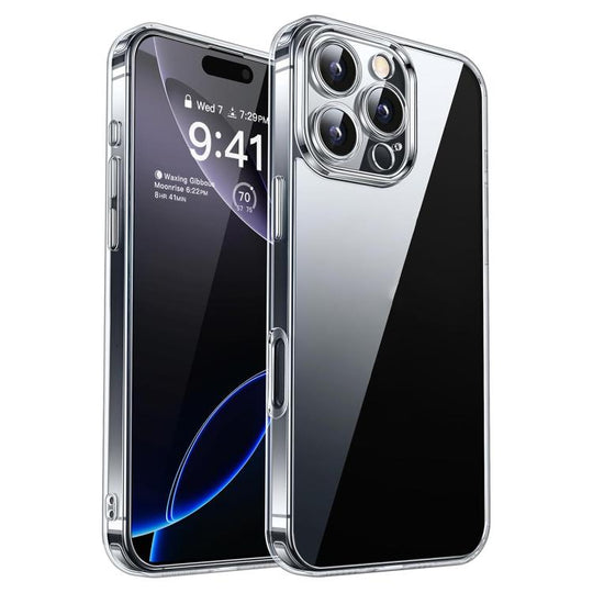 For iPhone 16 Pro Max Kalebol Highly Transparent PC Hybrid TPU Phone Case